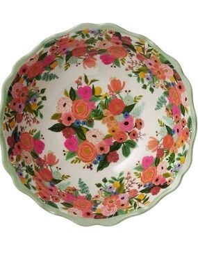 Rifle Paper Company Garden Party Floral Scalloped Melamine Serving
Bowl!